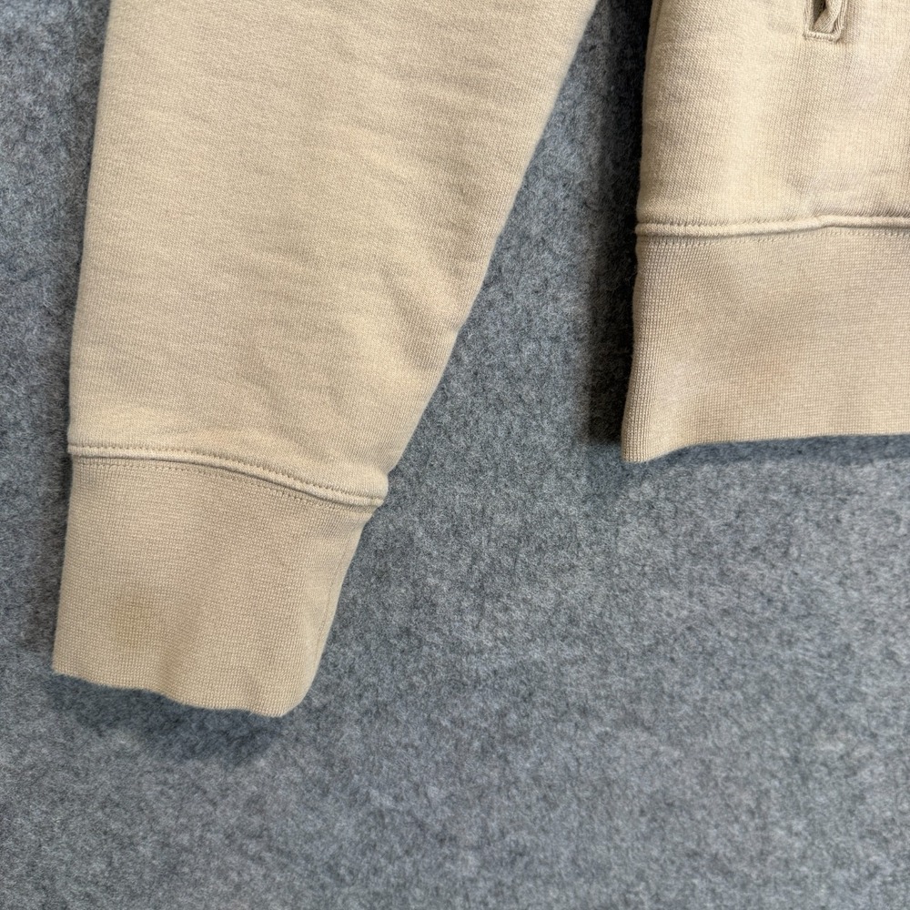 Y3 Logo Hoodie Sweatshirt Adult Small French Terry Trace Khaki *stain - Picture 5 of 14